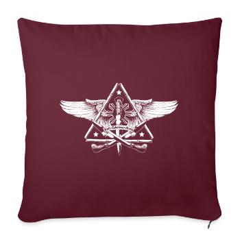 Eskrima Kali Arnis FMA - Housse de coussin décorative 45 x 45 cm - bordeaux - Devant