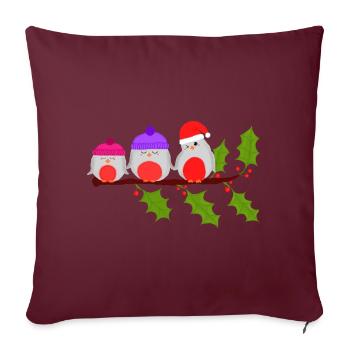 Robin - Sofa pillowcase 17,3'' x 17,3'' (45 x 45 cm) - burgundy - Front