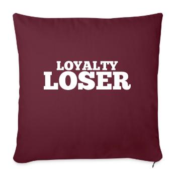 Tricheur Relation Vengeance Tricherie Déloyal - Housse de coussin décorative 45 x 45 cm - bordeaux - Devant