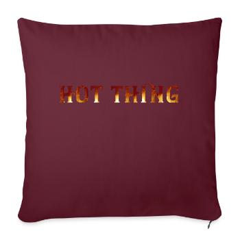 Hot Thing - Sofakissenbezug 45 x 45 cm - Burgunderrot - Vorne