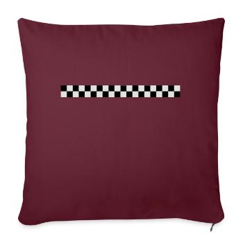 damier - Sofakissenbezug 45 x 45 cm - Burgunderrot - Vorne