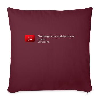 Design not available in your country - Housse de coussin décorative 45 x 45 cm - bordeaux - Devant