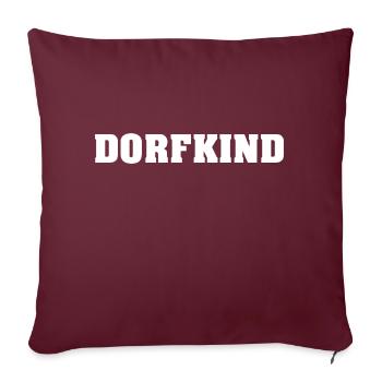 dorfkind - Sofakissenbezug 45 x 45 cm - Burgunderrot - Vorne