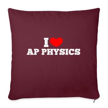 AP Physique Drôle Lycée AP Class Survivor - Housse de coussin décorative 45 x 45 cm - bordeaux - Devant