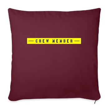 Crew Member - Sofa pillowcase 17,3'' x 17,3'' (45 x 45 cm) - burgundy - Front
