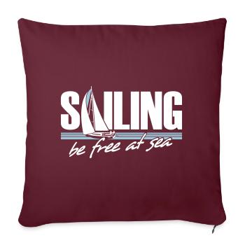 Navigation - Housse de coussin décorative 45 x 45 cm - bordeaux - Devant