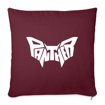 Panther - Sofakissenbezug 45 x 45 cm - Burgunderrot - Vorne