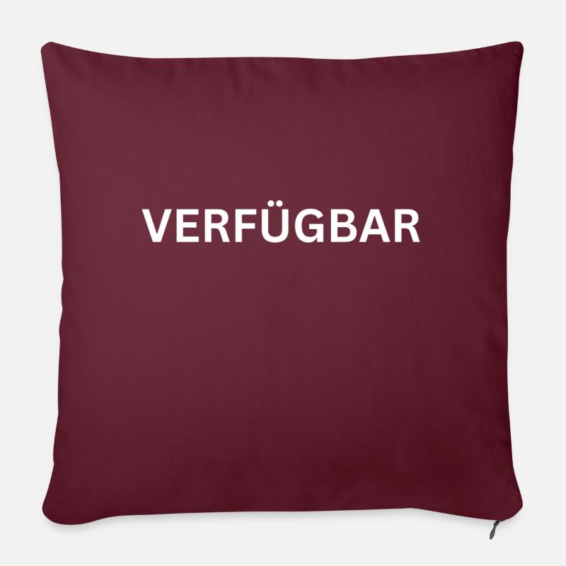 VERFÜGBAR - Sofakissenbezug 45 x 45 cm - Burgunderrot