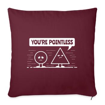 Vous êtes un cadeau inutile - Housse de coussin décorative 45 x 45 cm - bordeaux - Devant