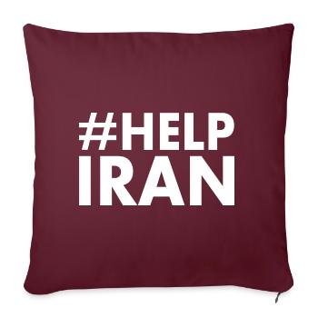 Help iran - Sofakissenbezug 45 x 45 cm - Burgunderrot - Vorne