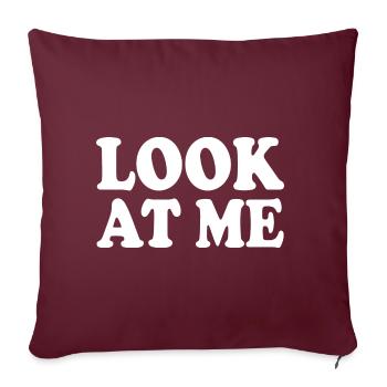 Look at me - Sofakissenbezug 45 x 45 cm - Burgunderrot - Vorne