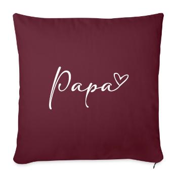 Bester Papa - Sofakissenbezug 45 x 45 cm - Burgunderrot - Vorne