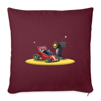 BUGGY de voiture RC - Housse de coussin décorative 45 x 45 cm - bordeaux - Devant