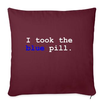 Matrice d'idées cadeaux nerd geek nerdy gift - Housse de coussin décorative 45 x 45 cm - bordeaux - Devant