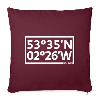 Coordonnées de Bolton - Housse de coussin décorative 45 x 45 cm - bordeaux - Devant