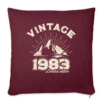 BC 1983 Vintage édition limitée - Housse de coussin décorative 45 x 45 cm - bordeaux - Devant