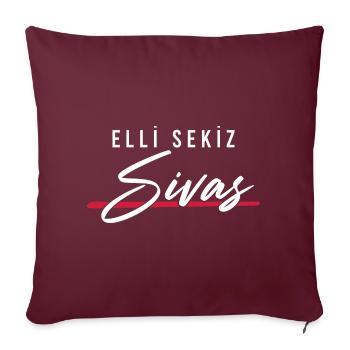 Sivas 58 - Sofakissenbezug 45 x 45 cm - Burgunderrot - Vorne