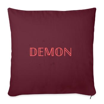 Dämon ~ Gothstar | Original von. MMJ49 - Sofakissenbezug 45 x 45 cm - Burgunderrot - Vorne