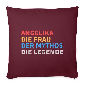 Angelika Fau Mythos Legende - Sofakissenbezug 45 x 45 cm - Burgunderrot - Vorne