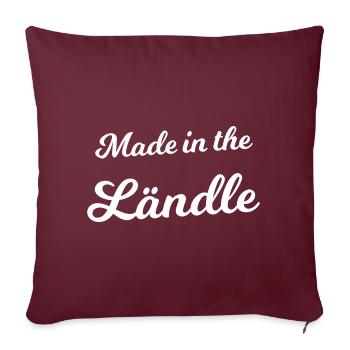 Depuis le sud de l’Allemagne - Housse de coussin décorative 45 x 45 cm - bordeaux - Devant