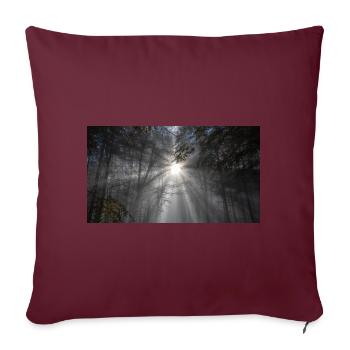 Saison du silence - Housse de coussin décorative 45 x 45 cm - bordeaux - Devant