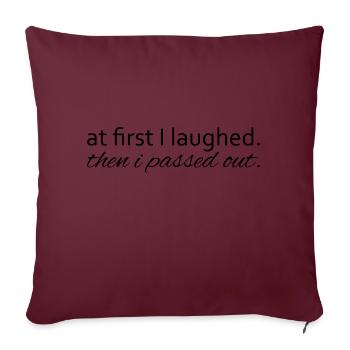 Blessure gravitationnelle Fracture Os Échec Post-Chirurgie Bâillon - Housse de coussin décorative 45 x 45 cm - bordeaux - Devant