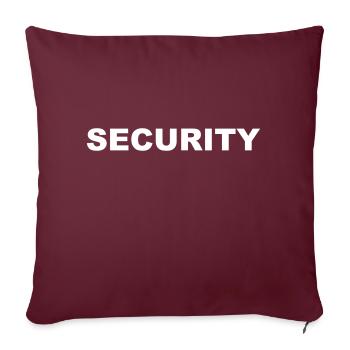 stand de sécurité - Housse de coussin décorative 45 x 45 cm - bordeaux - Devant