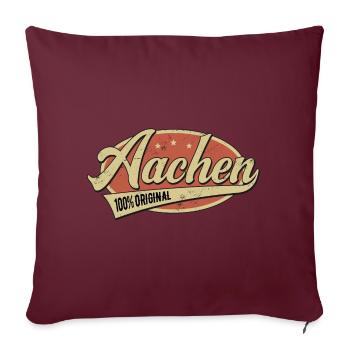 Aachen Aachener Original - Sofakissenbezug 45 x 45 cm - Burgunderrot - Vorne