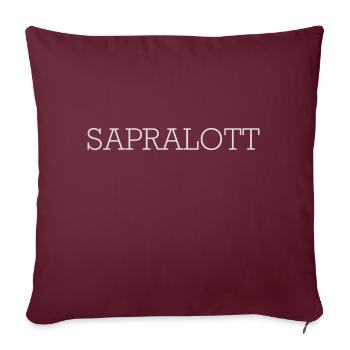 Sapralott - Sofakissenbezug 45 x 45 cm - Burgunderrot - Vorne