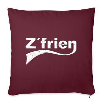 dictons drôles dictons drôles dialecte bavarois - Housse de coussin décorative 45 x 45 cm - bordeaux - Devant