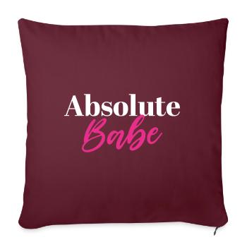 Absolutes Babe - Sofakissenbezug 45 x 45 cm - Burgunderrot - Vorne