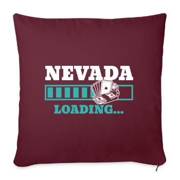 Nevada Laden USA Staat Amerika Reisen Nevadan - Sofakissenbezug 45 x 45 cm - Burgunderrot - Vorne