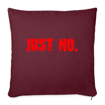 Sarcastique, tout simplement pas de mème - Housse de coussin décorative 45 x 45 cm - bordeaux - Devant