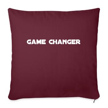 Game Changer - Sofakissenbezug 45 x 45 cm - Burgunderrot - Vorne