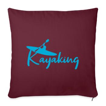Kayaking - Sofakissenbezug 45 x 45 cm - Burgunderrot - Vorne