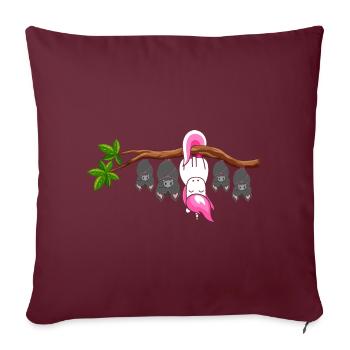 Be Different Unicorn Black Bats Unicorn Lover - Sofa pillowcase 17,3'' x 17,3'' (45 x 45 cm) - burgundy - Front
