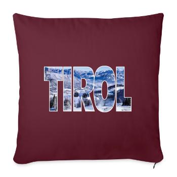 Tirol - Sofakissenbezug 45 x 45 cm - Burgunderrot - Vorne