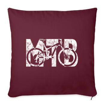 VTT VTT - Housse de coussin décorative 45 x 45 cm - bordeaux - Devant