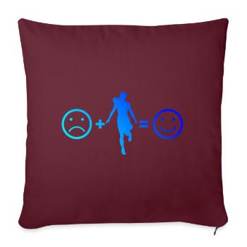 Shuffle Girl Shuffledancer Herren Shuffle Boy - Sofakissenbezug 45 x 45 cm - Burgunderrot - Vorne