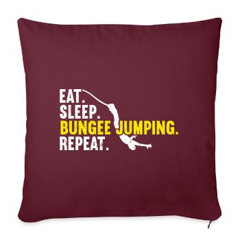 Bungee-Jump Bungee-Jumping - Sofakissenbezug 45 x 45 cm - Burgunderrot - Vorne