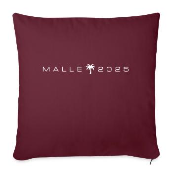 Malle 2025 Palmier - Housse de coussin décorative 45 x 45 cm - bordeaux - Devant