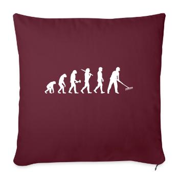Jardin horticulteur horticulteur horticulture pelouse - Housse de coussin décorative 45 x 45 cm - bordeaux - Devant
