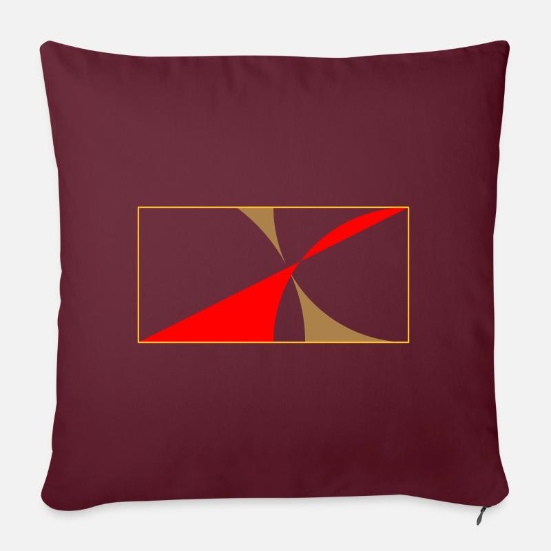 Tout dans la bonne proportion! - Housse de coussin décorative 45 x 45 cm - bordeaux