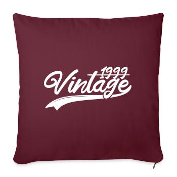 Millésime 1999 Cadeau d’anniversaire 1999 - Housse de coussin décorative 45 x 45 cm - bordeaux - Devant