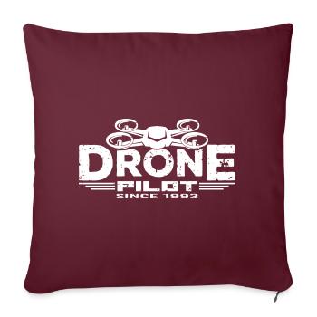 Drone Drones Drone Flight Drone Pilot 1993 - Housse de coussin décorative 45 x 45 cm - bordeaux - Devant