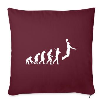Basketball Hoop Streetball Bball Geschenk Spieler - Sofakissenbezug 45 x 45 cm - Burgunderrot - Vorne