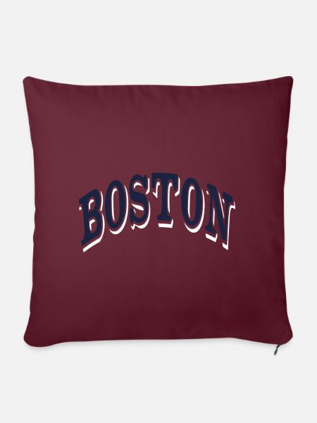 Boston - Sofakissenbezug 45 x 45 cm - Burgunderrot