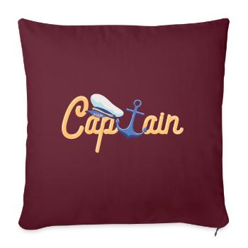 Capitaine - Capitaine Design - Housse de coussin décorative 45 x 45 cm - bordeaux - Devant