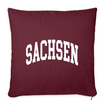 Saxe - Housse de coussin décorative 45 x 45 cm - bordeaux - Devant