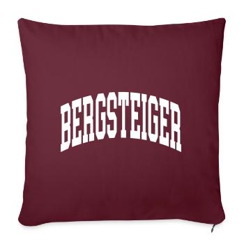 Bergsteiger - Sofakissenbezug 45 x 45 cm - Burgunderrot - Vorne